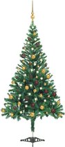 Sapin de Noël artificiel The Living Store - Vert - 210 cm - 910 branches - avec éclairage LED
