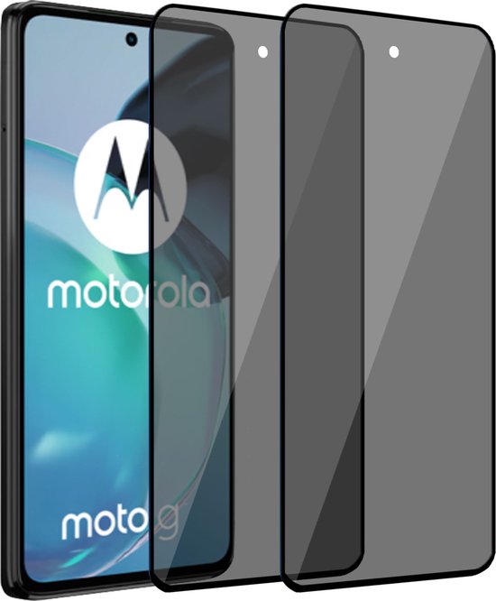 2x Geschikt voor Motorola Moto G13 / Moto G23 / Moto G53 Screenprotector Privacy - Privacy Beschermglas - Privé GuardCover