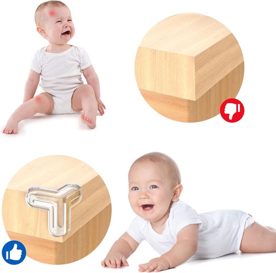 Protection d'angle pour bébé, protection des bords, autocollante,  transparente