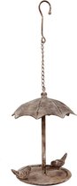 Vogelvoederschaal in de vorm van een paraplu