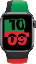 Origineel Apple Watch Bandje - 1-9/SE 38MM/40MM/41MM - Black Unity - S/M Zwart