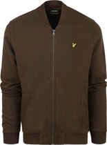 Lyle and Scott - Cardigan Vert Olive - Homme - Taille L - Coupe moderne