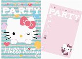Invitations Hello Kitty avec Enveloppes - Cartes d'invitation - Fête - 10x 15 cm - 5 pièces