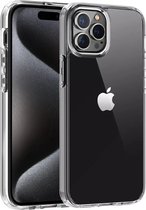 Transparant Hoesje Geschikt Voor iPhone 15 Pro - Transparant Silicone Case - Back Cover Telefoonhoesje