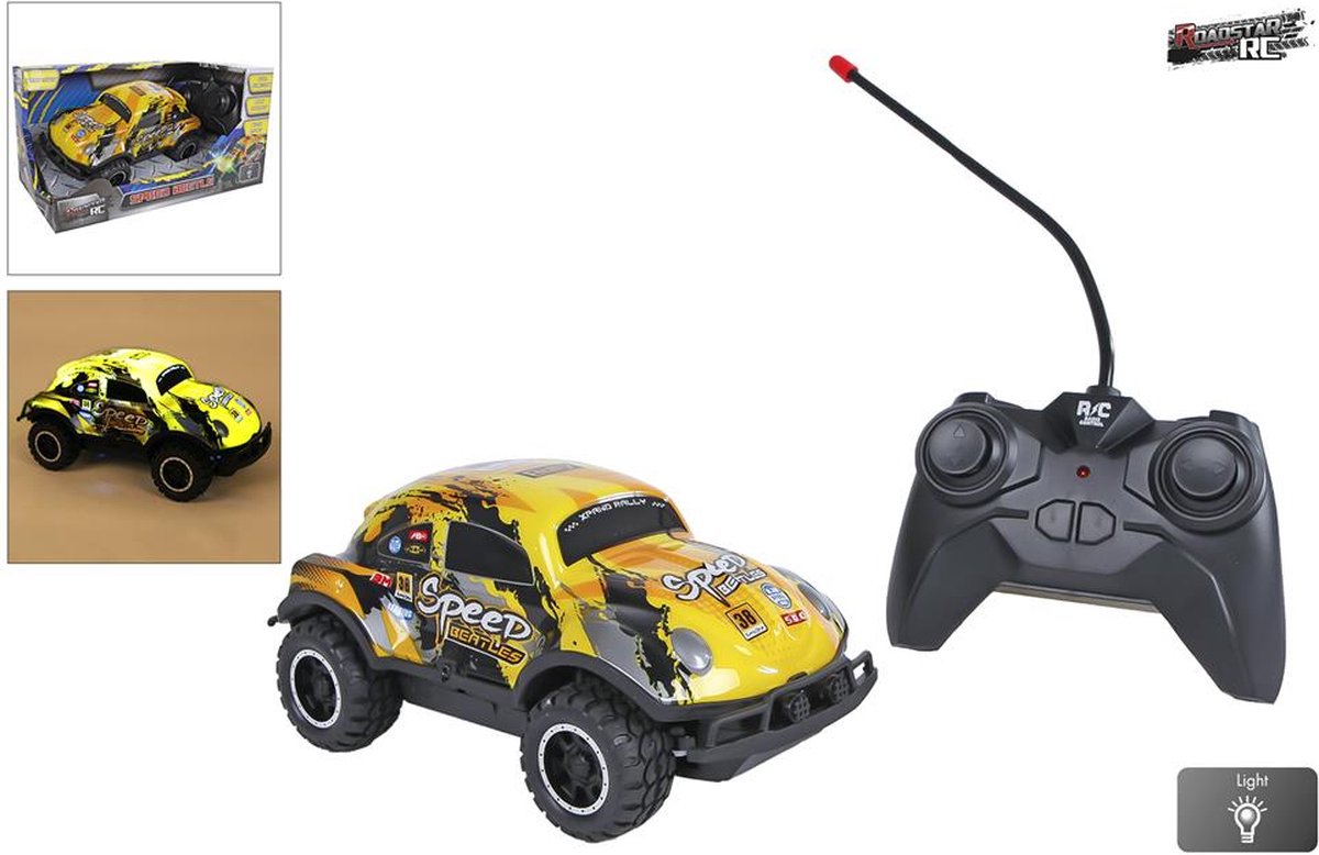 Van Manen Roadstar RC auto Speed Beetle met licht 17cm