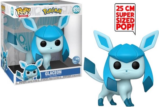 Pokemon Glaceon (EMEA) Super Sized Jumbo POP! Games figure, Funko Toys