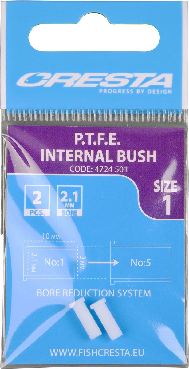 Cresta PTFE Bush Internal - Maat 4 - Wit