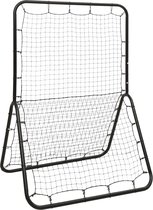 The Living Store Multisport Slagnet - 121.5 x 98 x 175 cm - Staal/PE - 5 verstelbare hoeken - Zwart