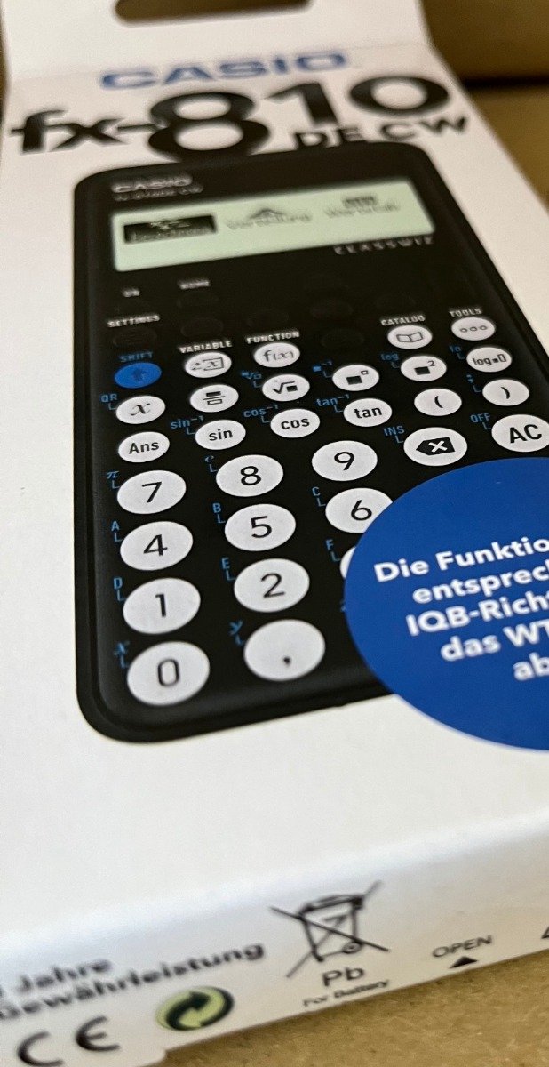 Casio fx-CG50 incl. WYNGS Beschermhoes Donkergrijs