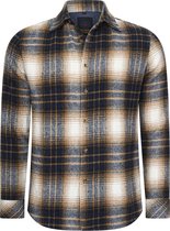 Mario Russo Overshirt - Overhemd Heren - Vest - 100% Katoen - L - Bruin