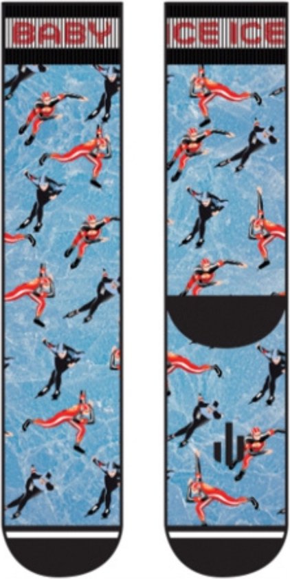 Sock My Feet Ice Skating- Grappige sokken heren - Maat 39-42- Ice Skating - Schaatsen - Vrolijke sokken - Leuke sokken - Fashion statement - Grappige cadeaus voor Kerst - Nieuwe collectie najaar 2023
