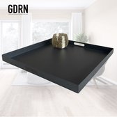 GDRN - Dienblad zwart - 40 cm - Vierkant - Decoratieplateau