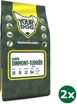 2x3 kg Yourdog dandie dinmont terriËr pup hondenvoer