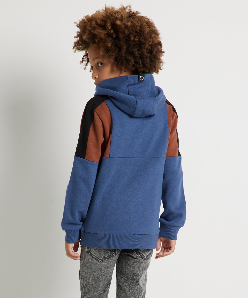 TerStal Jongens / Kinderen Europe Kids Trui Met Ritszak Blauw In Maat 98/104