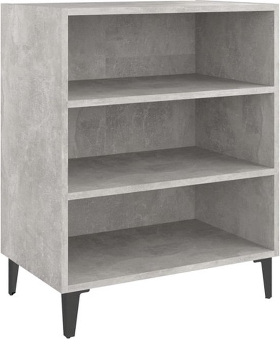 vidaXL dressoir – 57x35x70 cm – betongrijs – industrieel