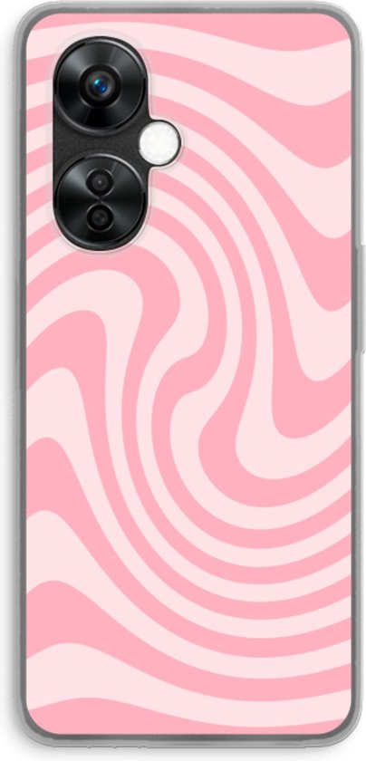Case Company® - Coque adaptée pour OnePlus Nord CE 3 Lite - Swirl Rose - Coque de téléphone souple - Protection sur tous les côtés et bord de l'écran