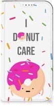 Bookcase met Quotes Geschikt voor iPhone 15 Smartphone Hoesje Cadeautjes voor Meisjes Donut