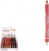 Easy Paris Cosmetics - Jumbo Oogschaduw en Oogpotlood met puntenslijper - Warm Rood - Nummer 11 - 1 stuks