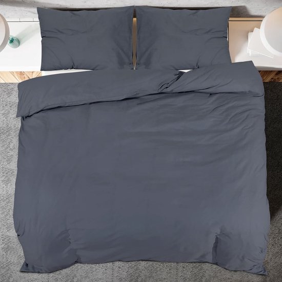 vidaXL - Dekbedovertrekset - lichtgewicht - 135x200 - cm - microvezel - taupe