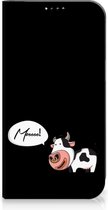 Telefoon Hoesje Geschikt voor iPhone 15 Flipcover Cow Gepersonaliseerd Cadeau