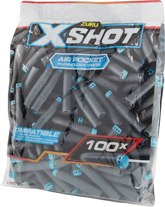 Zuru XShot Darts Air Pocket Technology Dart Refill 100 pijltjes bol