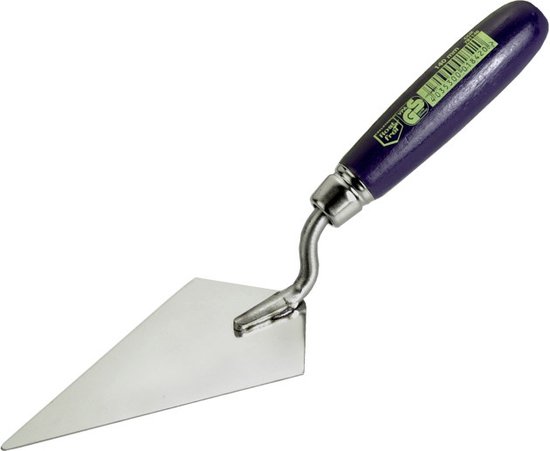 Truelle à plâtre pointe pointue 75 x 140 mm inox