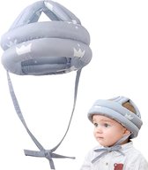 Casque bébé - Tout-petit - Casque de sécurité - Cagoule de protection de tête - Enfants Anti-collision - Protection de la tête réglable - Enfants - Chapeau de protection en coton