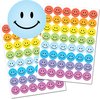 pastel smiley stickers
