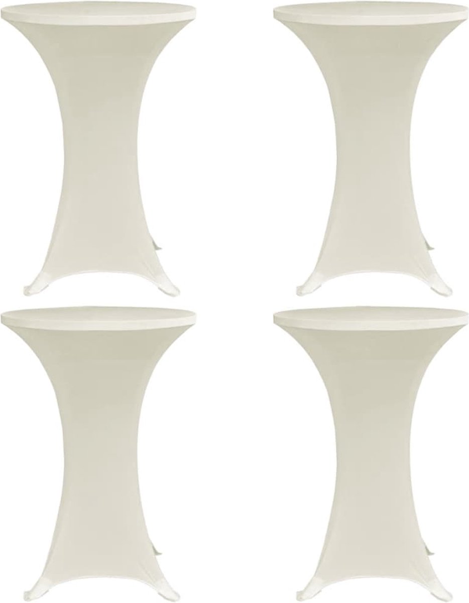 vidaXL Tafelhoes - stretch - 4 - st - 70 - cm - antraciet