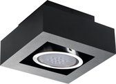 Kanlux S.A. - LED Plafondspot STOBI - GU10 AR111 - excl. LED spot - Zwart vierkant