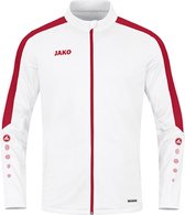 JAKO Power Polyestervest Wit-Rood Maat XL
