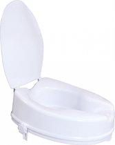 Mobiclinic Titán - Toiletverhoger - 10 cm - Met deksel - Max 160 kg - Toiletbril - WC Verhoging - Verstelbaar -Toiletbril - Wit - Toiletzitting