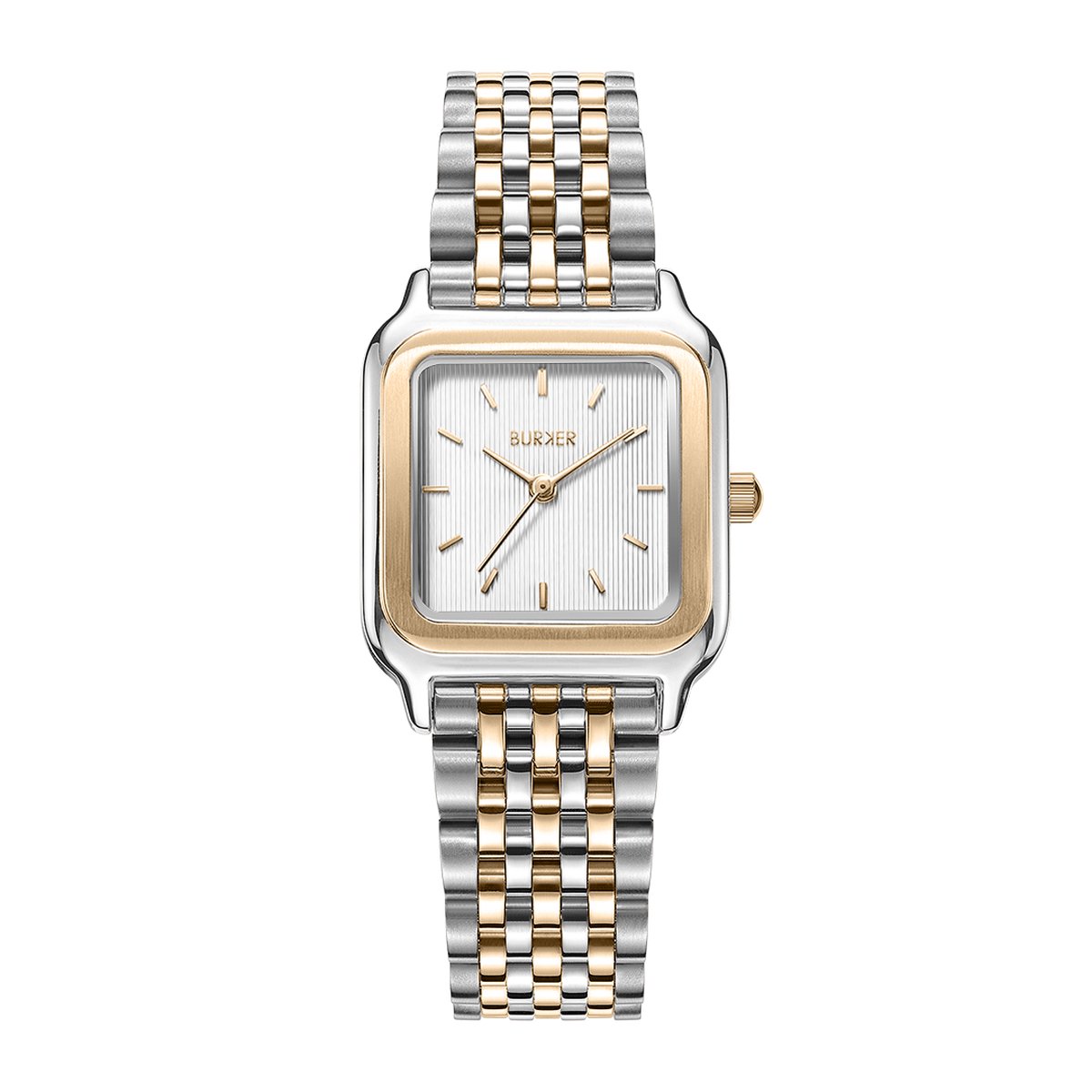 BURKER Macy Horloge Dames - Goud Zilver - Schakelband - Waterdicht - 26 mm