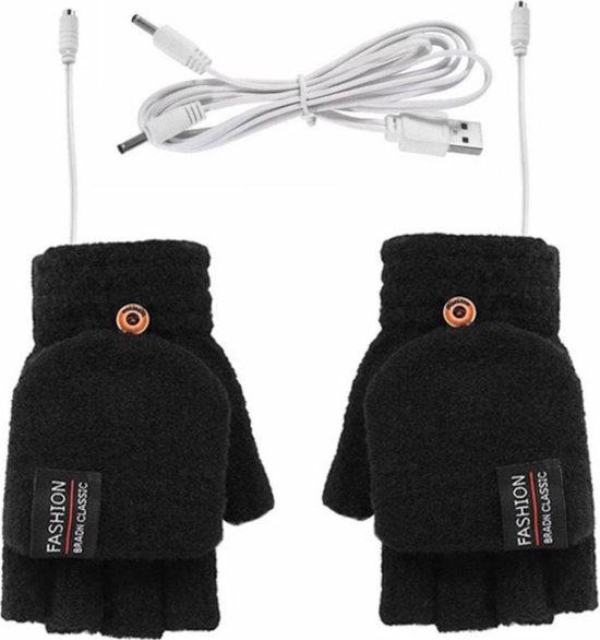 Gratyfied Verwarmde Handschoenen - Elektrische Handschoenen Heren - Handschoenen Winter - Handschoenen Met Verwarming - Verwarmde Wanten - Voor Dames En Heren - One Size - USB Oplaadbaar - Zwart