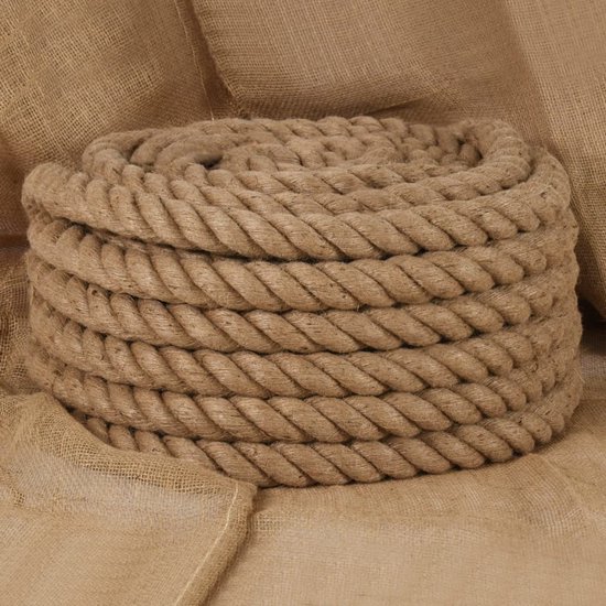 vidaXL Corde 25 m de long 20 mm d'épaisseur Jute
