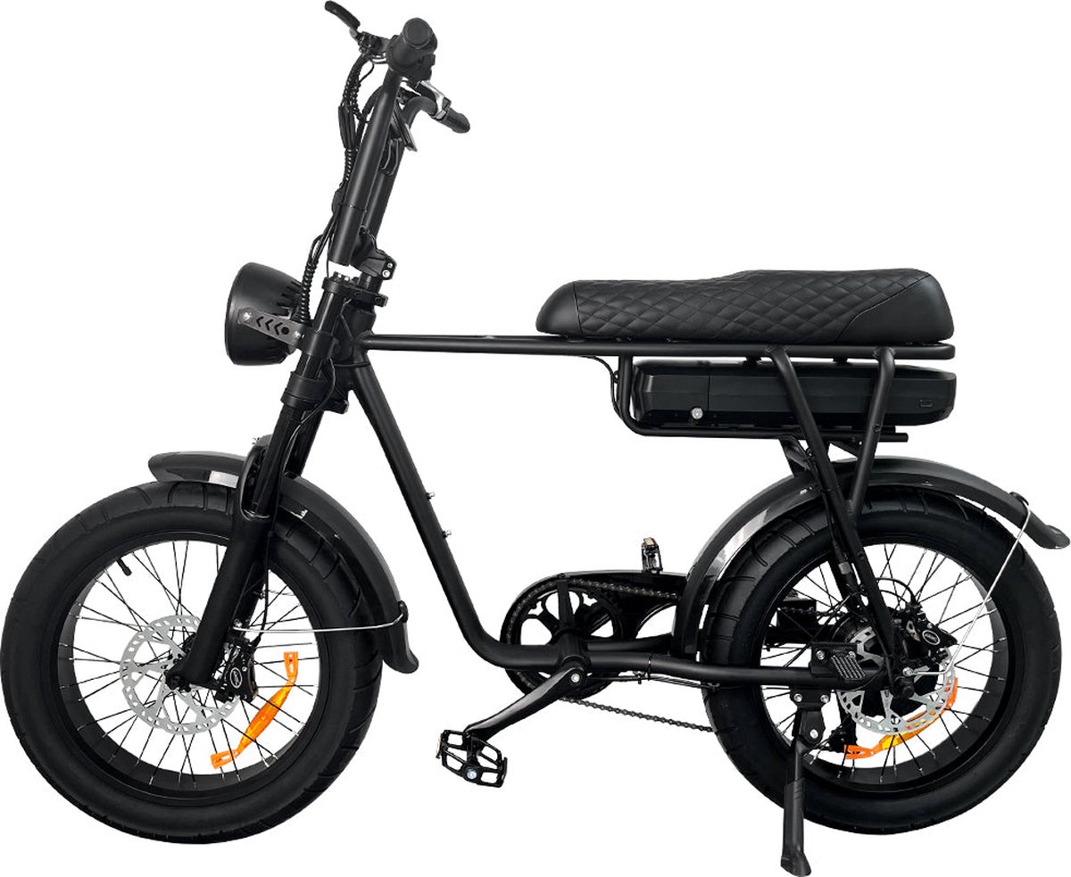 EB2 - Fatbike - Zwart- Elektrische fiets- Elektrsiche Fatbike- 250W- 25km/h