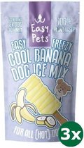 3x2x55 gr Easypets easy freezy dog ice banana dog ice cream