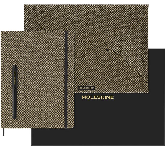 Foto: Moleskine le shine collection ongedateerde planner goud bundel xl 18x25cm harde kaft collector s box 