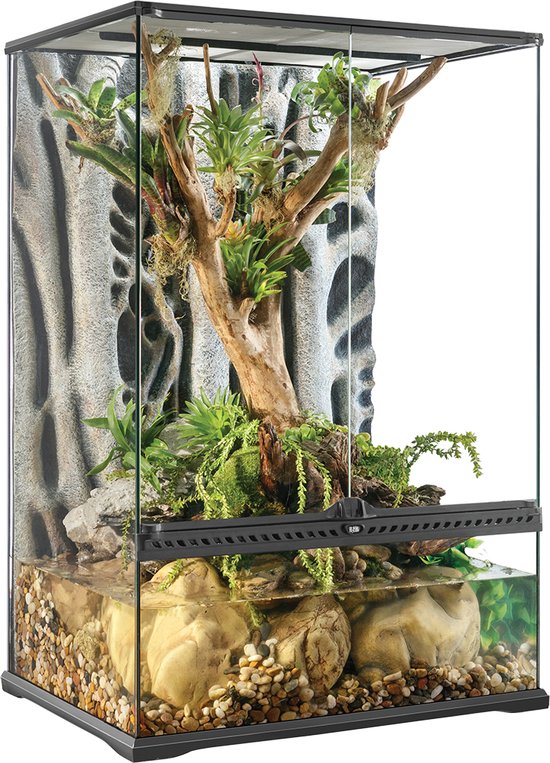 Exo Terra Terrarium Natural Terrarium Xtell Zwart Medium 60 x 45