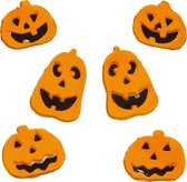 Horror raamstickers pompoenen 25 x 25 cm - Halloween feest decoratie - Horror stickers