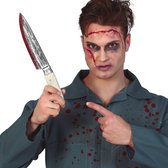 Horror mes met bloed - 33 cm - kunststof - hakmes - Halloween thema