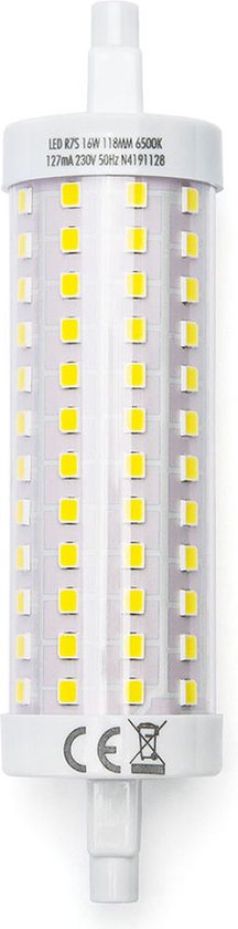 Aigostar - LED R7S lamp - 16W vervangt 131W - 6500K daglicht wit - 118mm - niet dimbaar