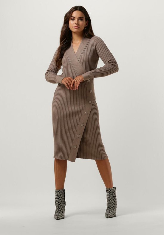 Guess Ls Cecile Bodycon Swtr Jurken Dames Rok Jurk Taupe Maat S bol