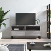 The Living Store TV-meubel - Grijs Sonoma Eiken - 100 x 34.5 x 44.5 cm - Veel opbergruimte