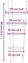 vidaXL-Plantensteunen-5-st-met-4-ringen-90-cm-staal-groen