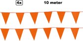 4x ligne de drapeau orange 10 mètres - party à thème Festival anniversaire gala anniversaire