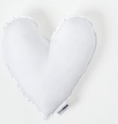 Kussenvulling in hartvorm, vulkussen gemaakt van gesiliconiseerde supermicrovezel, ideaal als binnenkussen voor doe-het-zelf bankkussens/sierkussens, 40 cm