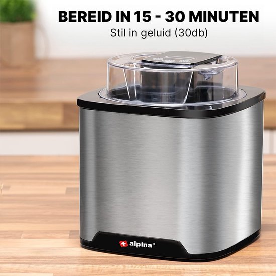 Ijsmachine 3-in-1 - Ijsbereider voor Frozen Yoghurt, Sorbet en Ijs - Ijsmachine Zelfvriezend - Keukenmachine — afbeelding 3