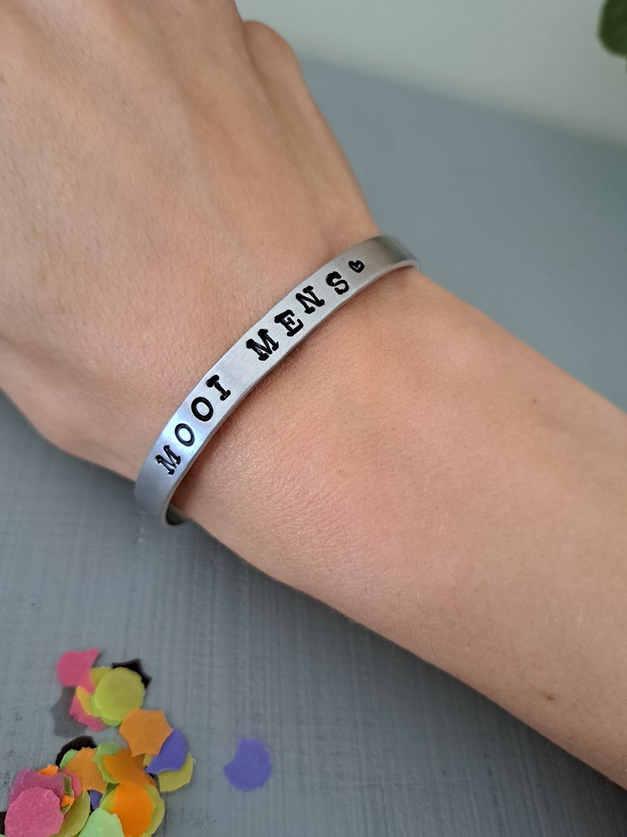 By_Evelien Super Unieke Bangle Armband MOOI MENS - Goudkleurig