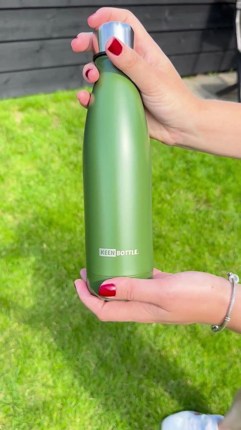 Ocean Bottle - Gerecycleerde roestvrijstalen fles - milieuvriendelijk en herbruikbaar (originele Ocean Bottle 500ml, Lavender Haze